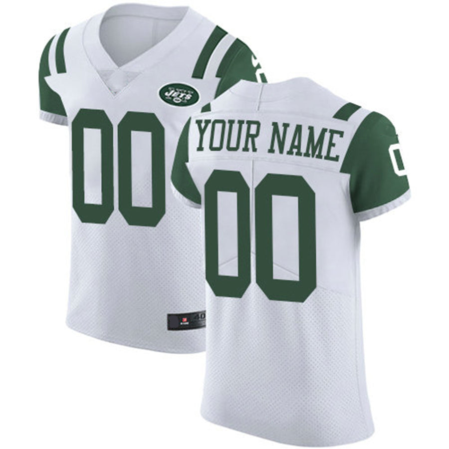 Custom NY.Jets White White Vapor Untouchable Custom Elite Jersey American Stitched Jersey Football Jerseys