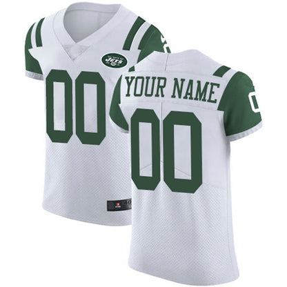 Custom NY.Jets White White Vapor Untouchable Custom Elite Jersey American Stitched Jersey Football Jerseys