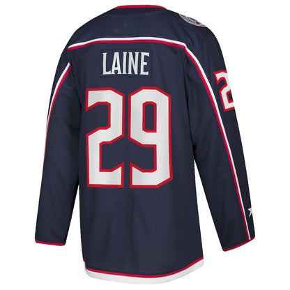 C.Blue Jackets #29 Patrik Laine  Home Authentic Player Jersey Navy Stitched American Hockey Jerseys