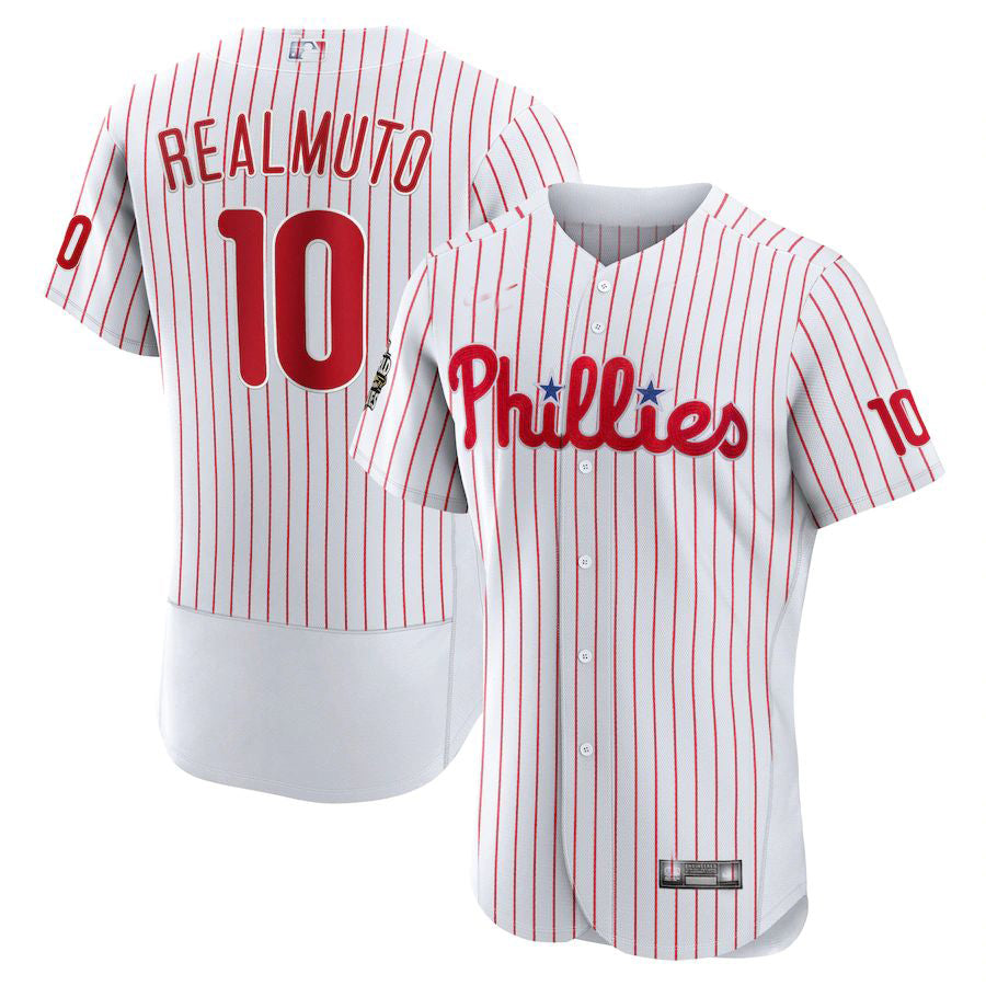 Philadelphia Phillies #10 J.T. Realmuto White 2022 World Series Home A ...