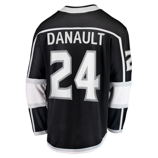 LA.Kings #24 Phillip Danault Fanatics Branded Home Breakaway Player Jersey  Black Stitched American Hockey Jerseys