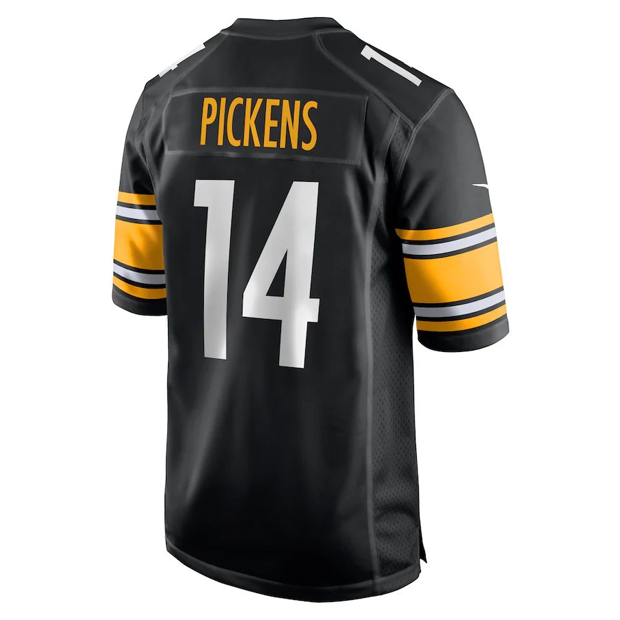 P.Steelers #14 George Pickens Black Game Player Jersey Stitched Americ ...