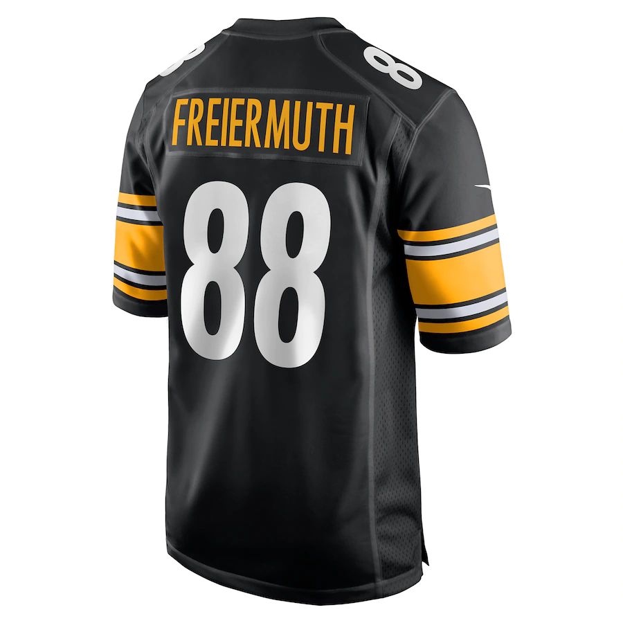 P.Steelers #88 Pat Freiermuth Black Game Jersey Stitched American Foot ...