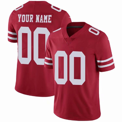 Custom SF.49ers Football White Stitched American Football Jersey