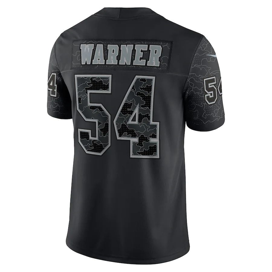 SF.49ers #54 Fred Warner Fred Warner Black RFLCTV Limited Jersey Stitc ...