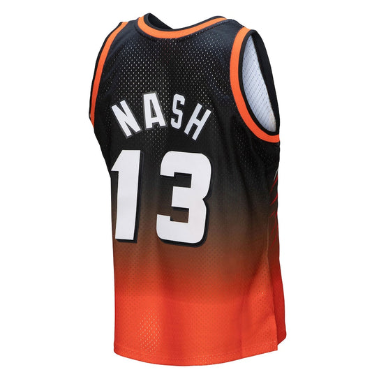 P.Suns #13 Steve Nash Mitchell & Ness 1996-97 Hardwood Classics Fadeaway Swingman Player Jersey Orange-Black Stitched American Basketball Jersey