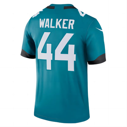 J.Jaguars #44 Travon Walker  Legend Jersey Teal Stitched American Football Jerseys