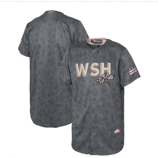 Custom Men's Washington Nationals 2022 City Connect Jersey - Gray Replica