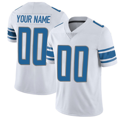 Detroit Lions Nike Game Jersey - Battle Blue - Custom - Mens