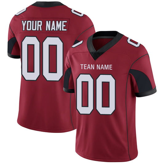 Custom A.Cardinal Men's American Red Stitched Football Jerseys