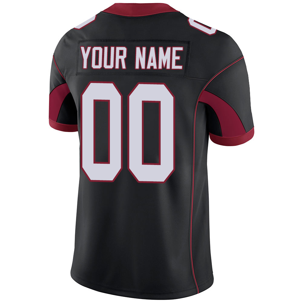 Custom A.Cardinal Men's American Black Stitched Football Jerseys