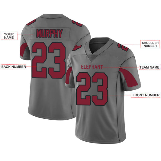 Custom A.Cardinal Stitched American Football Jerseys Personalize Birthday Gifts Grey Jersey