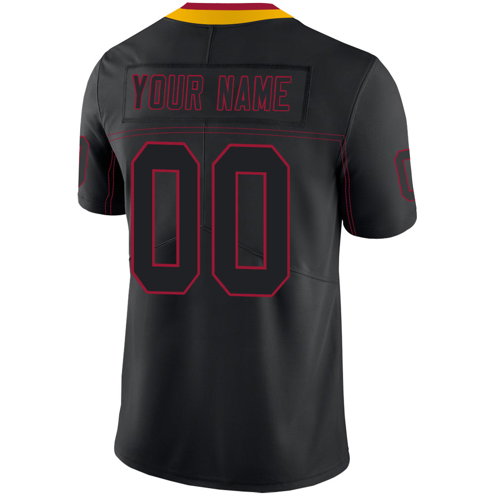 Custom A.Cardinal Men's American Black Fashion Stitched Football Jerseys