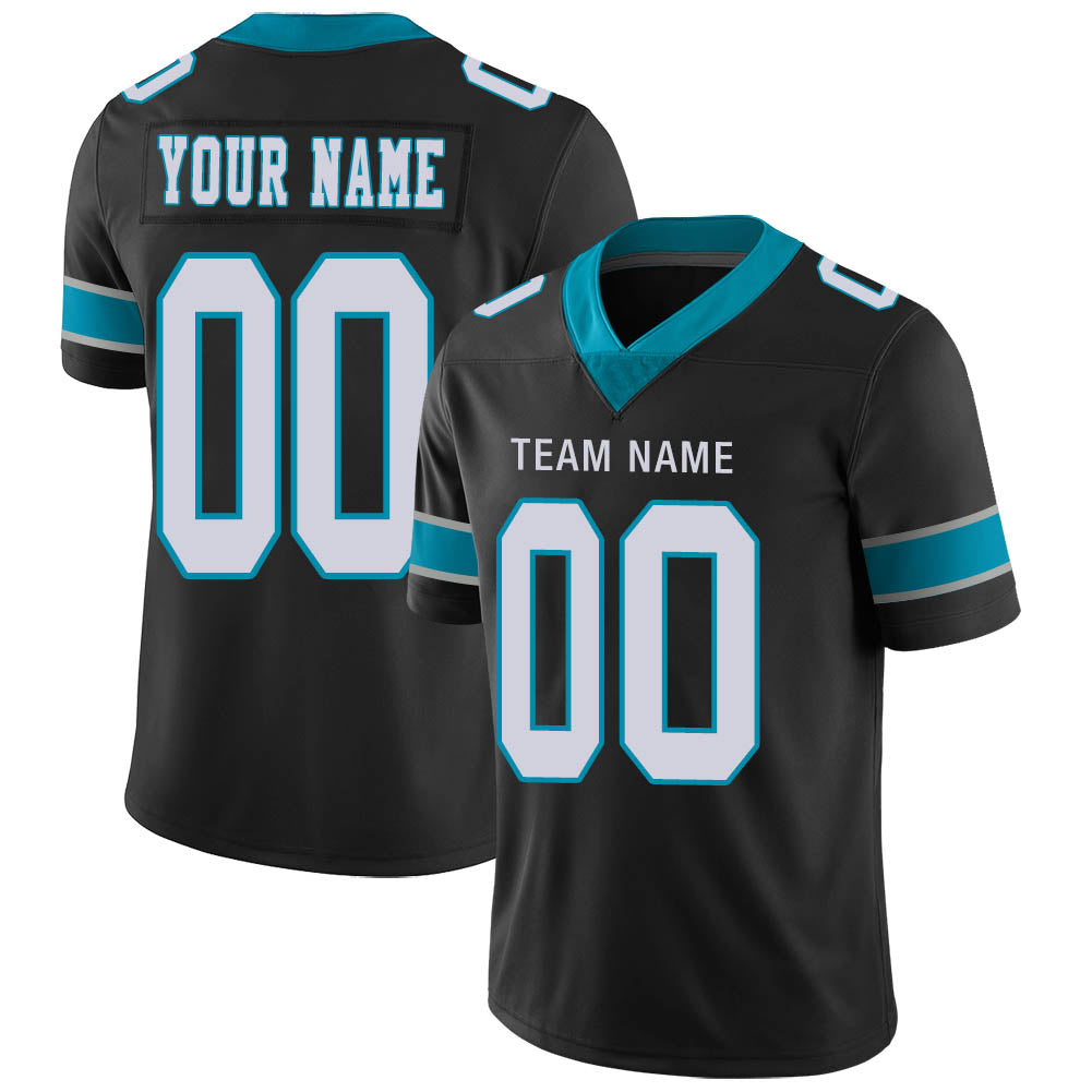 Custom C.Panther Stitched American Football Jerseys Personalize Birthday Gifts Black Jersey