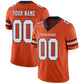 Custom C.Bear Stitched American Football Jerseys Personalize Birthday Gifts Orange Jersey