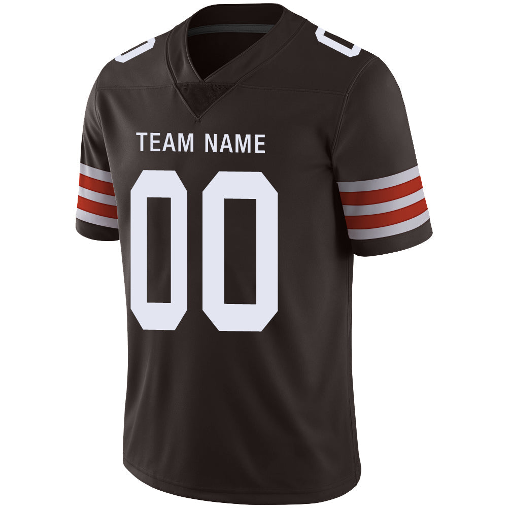 Custom C.Brown Stitched American Jerseys Personalize Birthday Gifts Brown Jersey Football