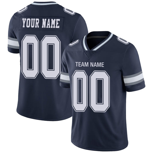 Custom D.Cowboys Stitched American Football Jerseys Personalize Birthday Gifts Navy Jersey