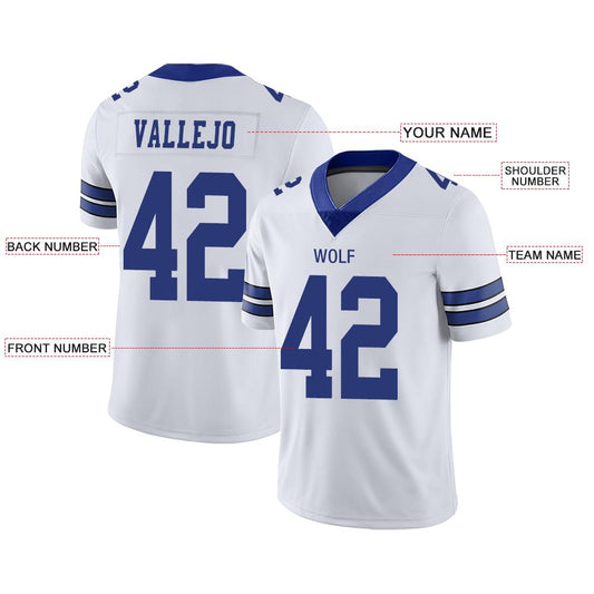 Custom D.Cowboys American Men's Youth And Women Stitched White Football Jerseys Personalize Birthday Gifts Jerseys