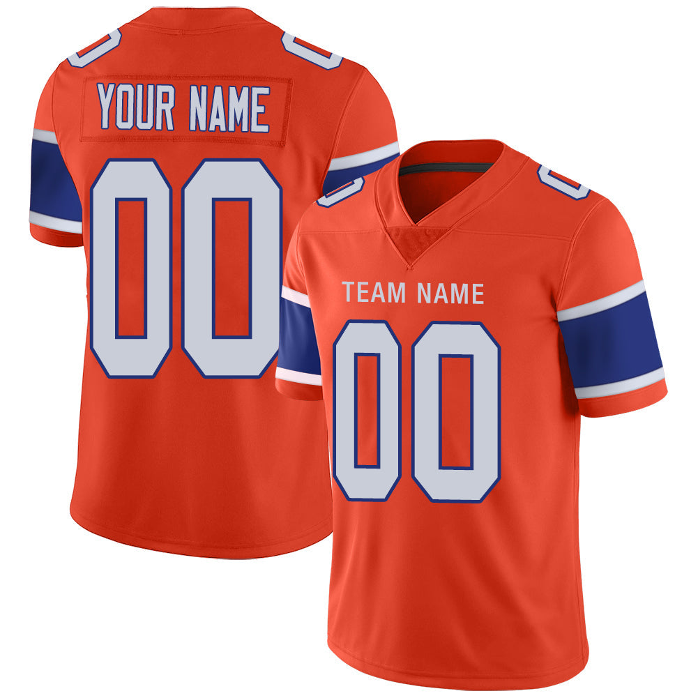 Custom D.Broncos Stitched American Football Jerseys Orange Personalize Birthday Gifts  Jersey