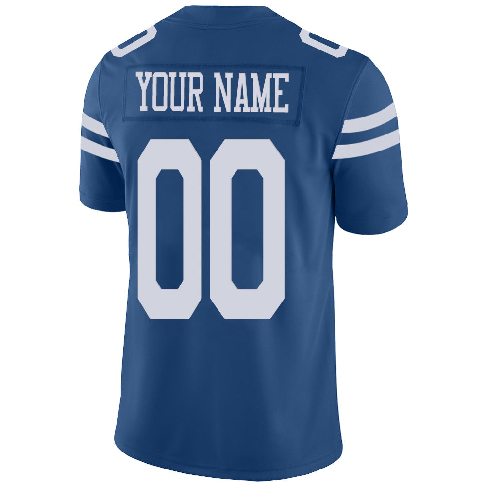 Custom IN.Colts Stitched American Football Jerseys Personalize Birthday Gifts Blue Jersey