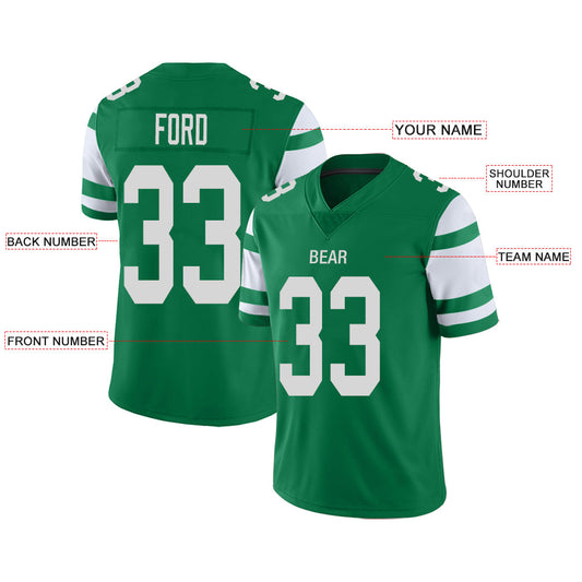 Custom NY.Jets Stitched American Football Jerseys Personalize Birthday Gifts Green Jersey