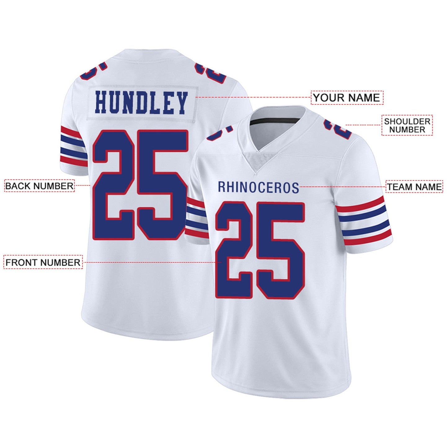 Custom B.Bills Football Jerseys Team Player or Personalized Design Your Own Name for Men's Women's Youth Jerseys Royal